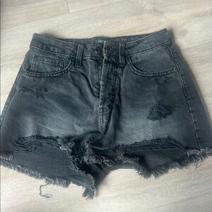 Wild Fable Black Jean Shorts Distressed Cut-Off Style
